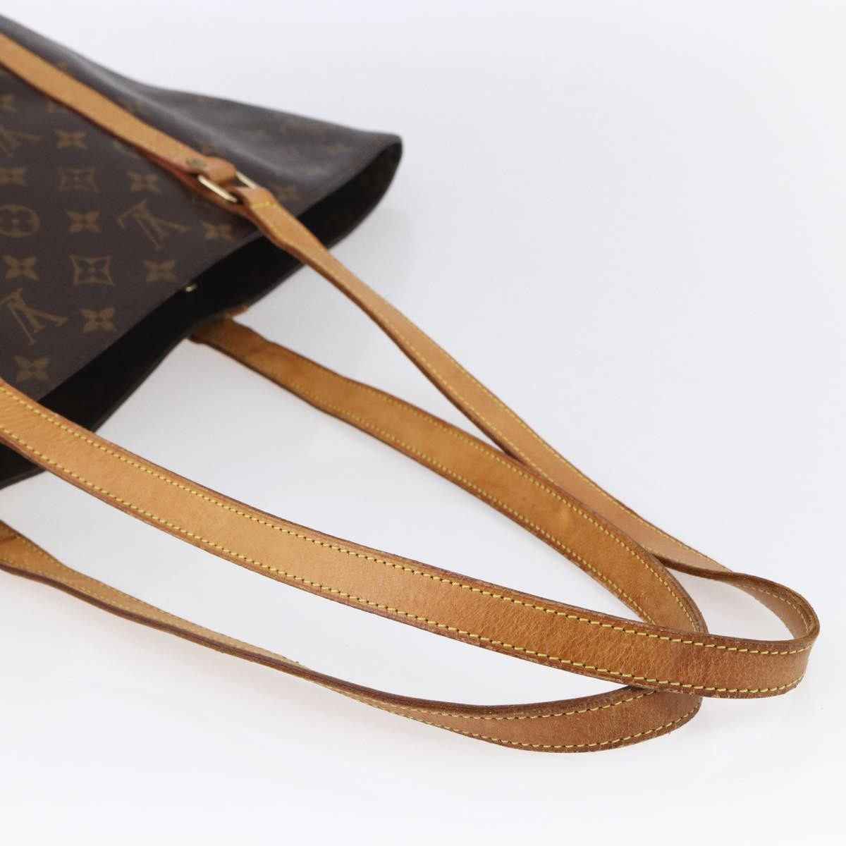 Louis Vuitton Shopping Sac Handbag Monogram Canvas, BROWN, CANVAS, Tote bag