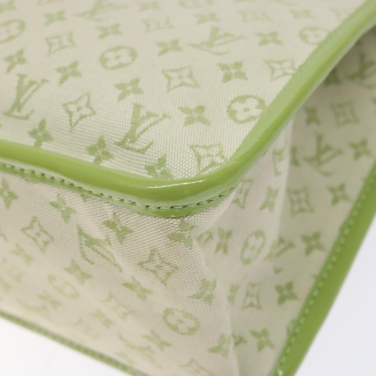 Louis Vuitton Kathleen Tote Mini Lin, GREEN, CANVAS, Tote bag