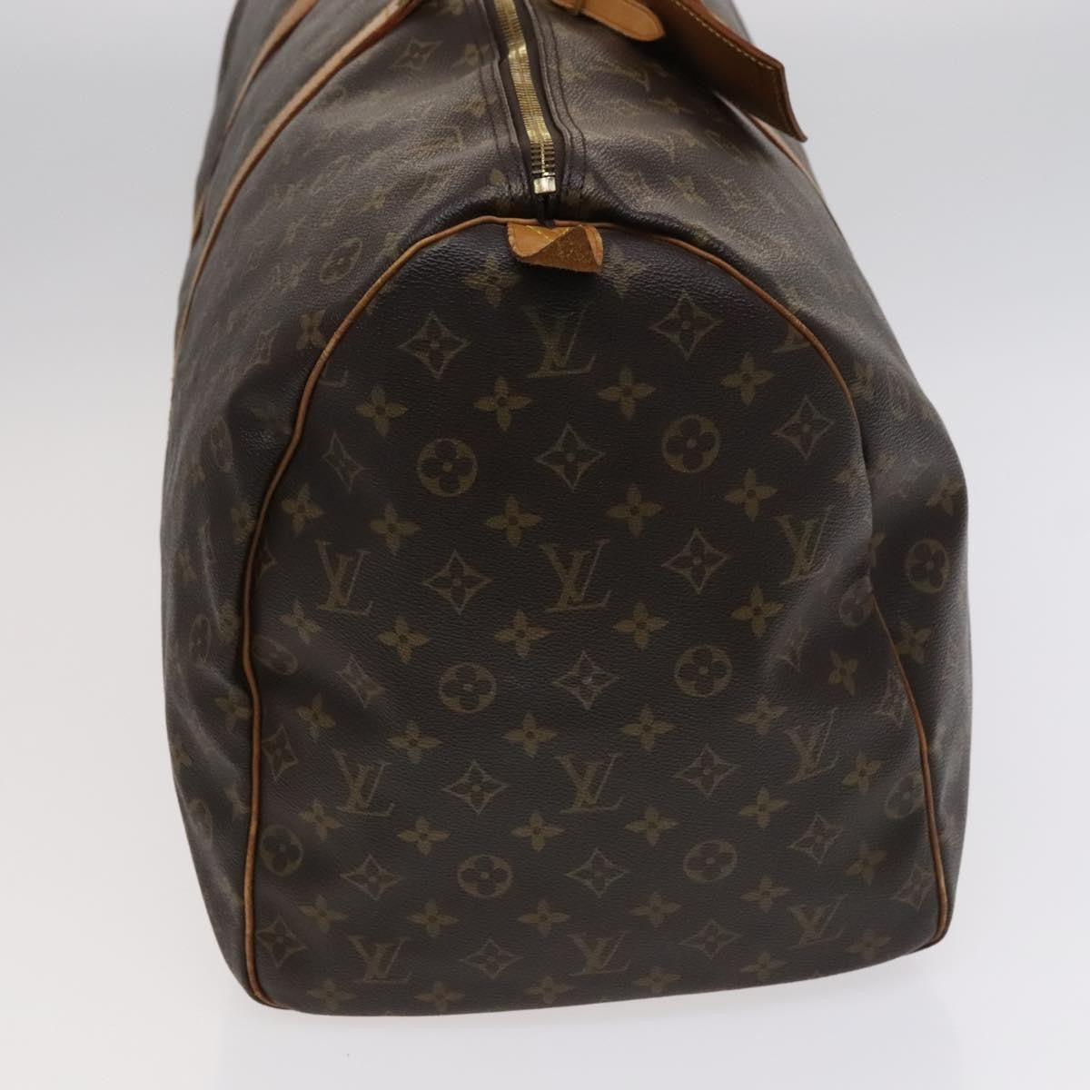 Louis Vuitton Keepall Bag Monogram Canvas, BROWN, CANVAS, Travel bag