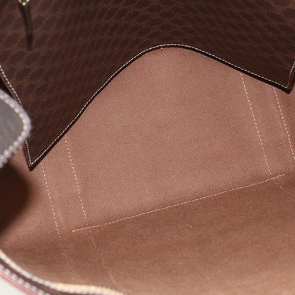 Celine Vintage Macadam Tote bag Canvas and Leather, BROWN, CANVAS, Tote bag
