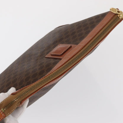 Celine Macadam Pochette Canvas and Leather, BEIGE, CANVAS, Clutche & pouche