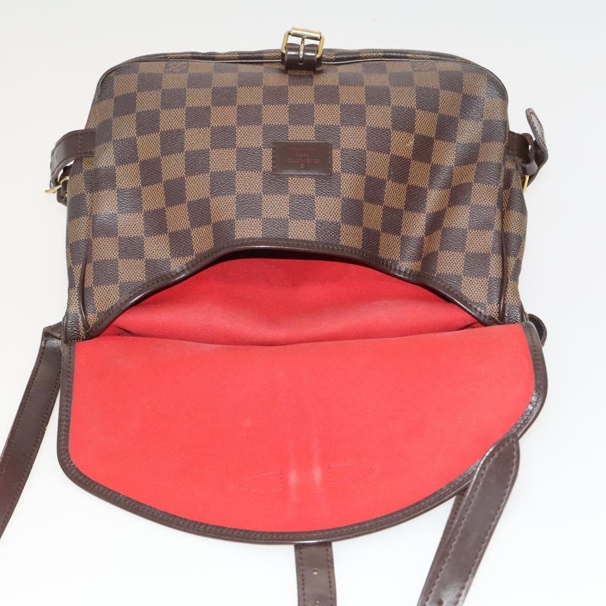 Louis Vuitton Saumur Handbag Damier, BROWN, CANVAS, Handbag