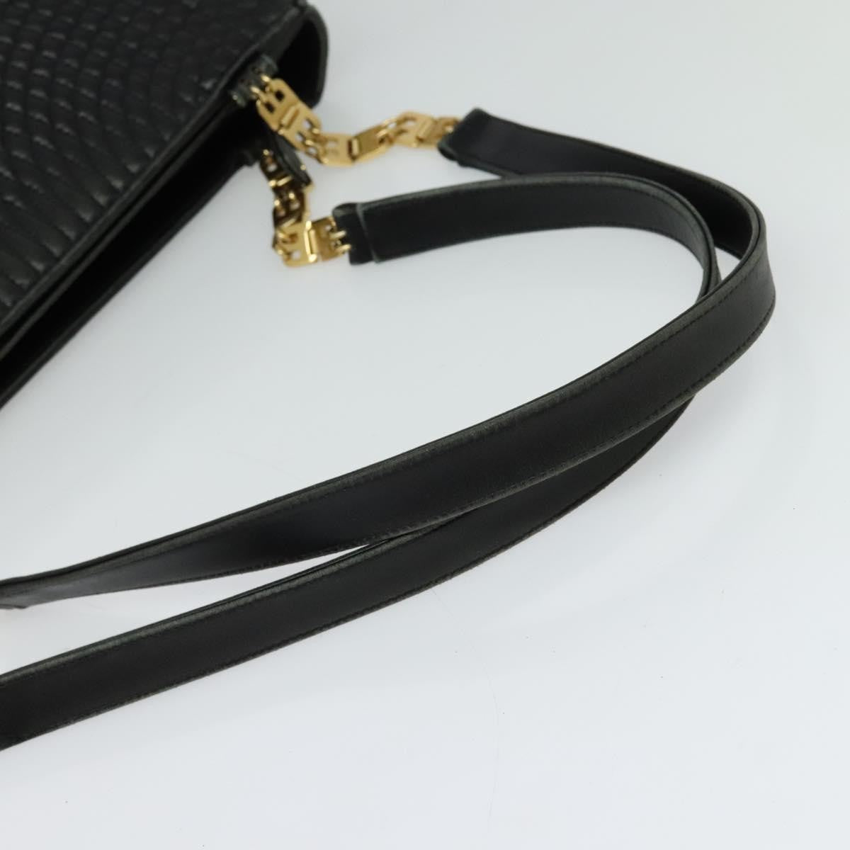 Bally Vintage Shoulder Bag Quilted leather, BLACK, LEATHER, Shoulder bag