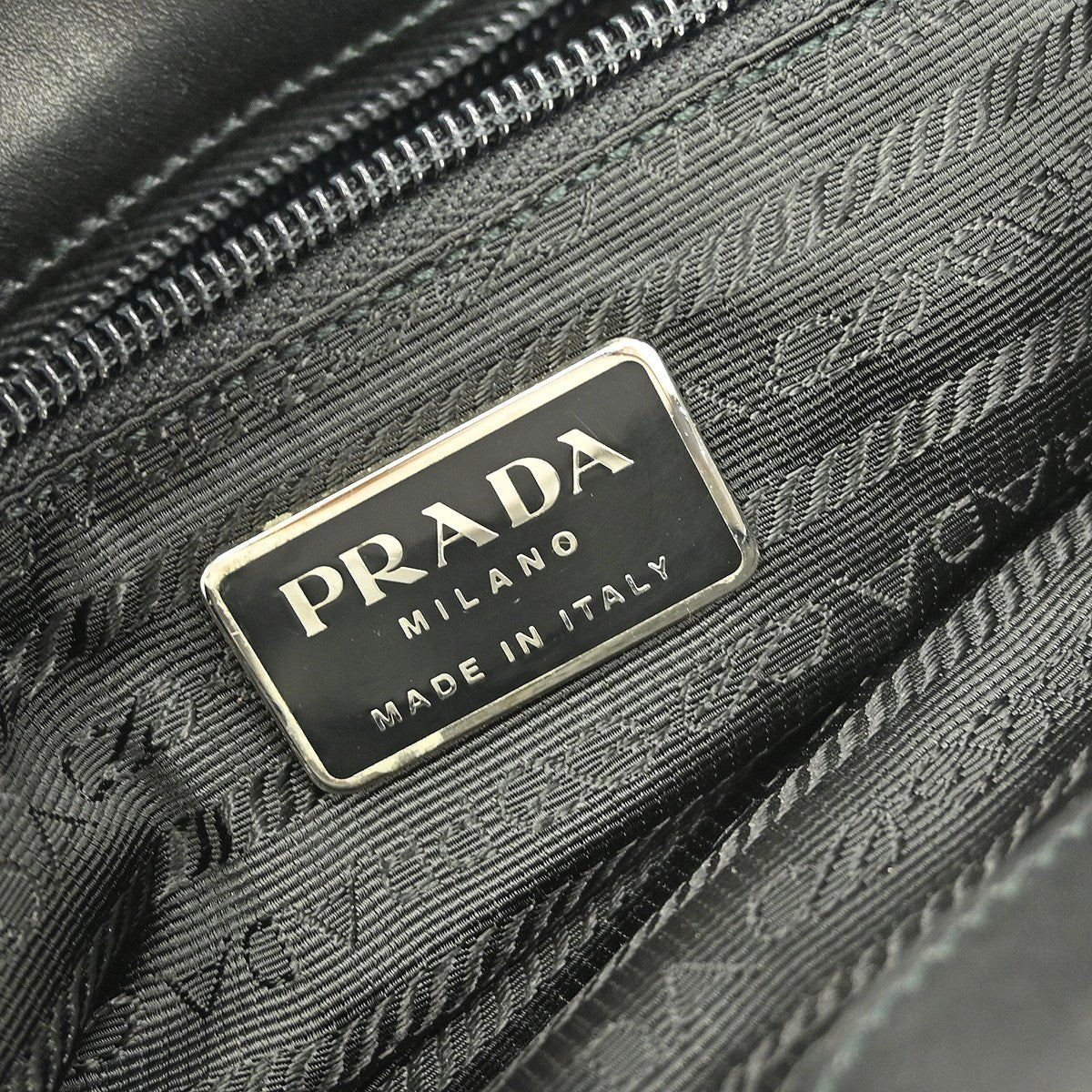 Prada Vintage Handbag Tessuto, BLACK, NYLON, Handbag