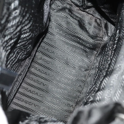 Prada Front Pocket Backpack Tessuto, BLACK, NYLON, Backpack