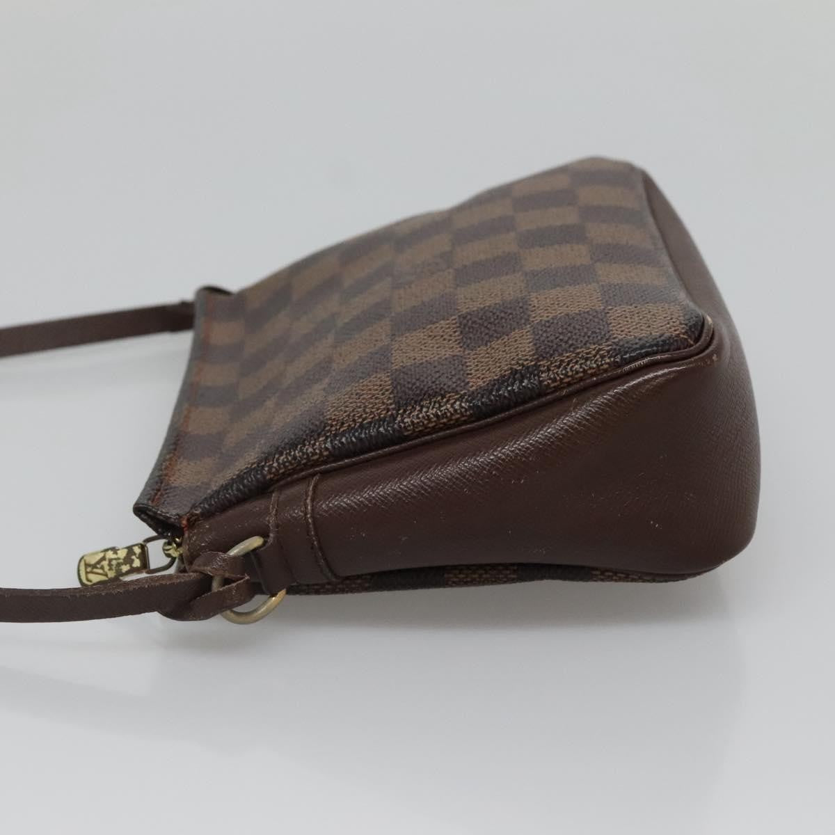 Louis Vuitton Trousse Make Up Bag Damier, BROWN, CANVAS, Clutche & pouche