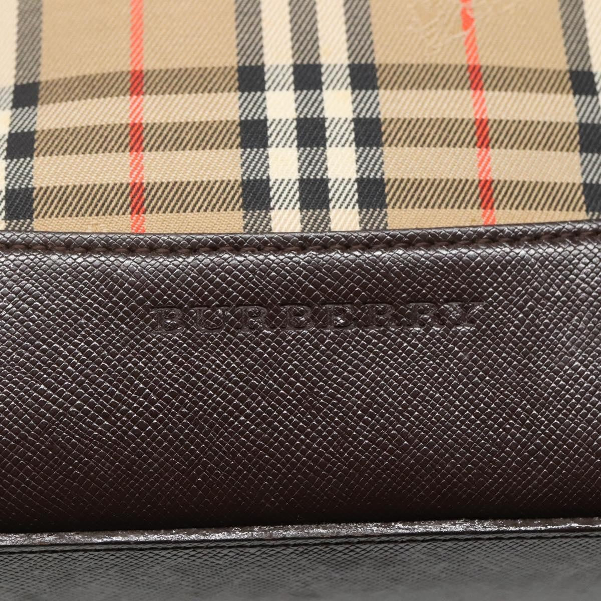Burberry Nova Check Tote Canvas and Leather, BEIGE, CANVAS, Tote bag