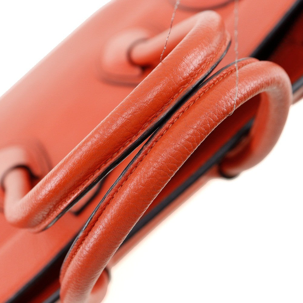 Celine Luggage Bag Grainy Leather, RED, CALFSKIN, Handbag