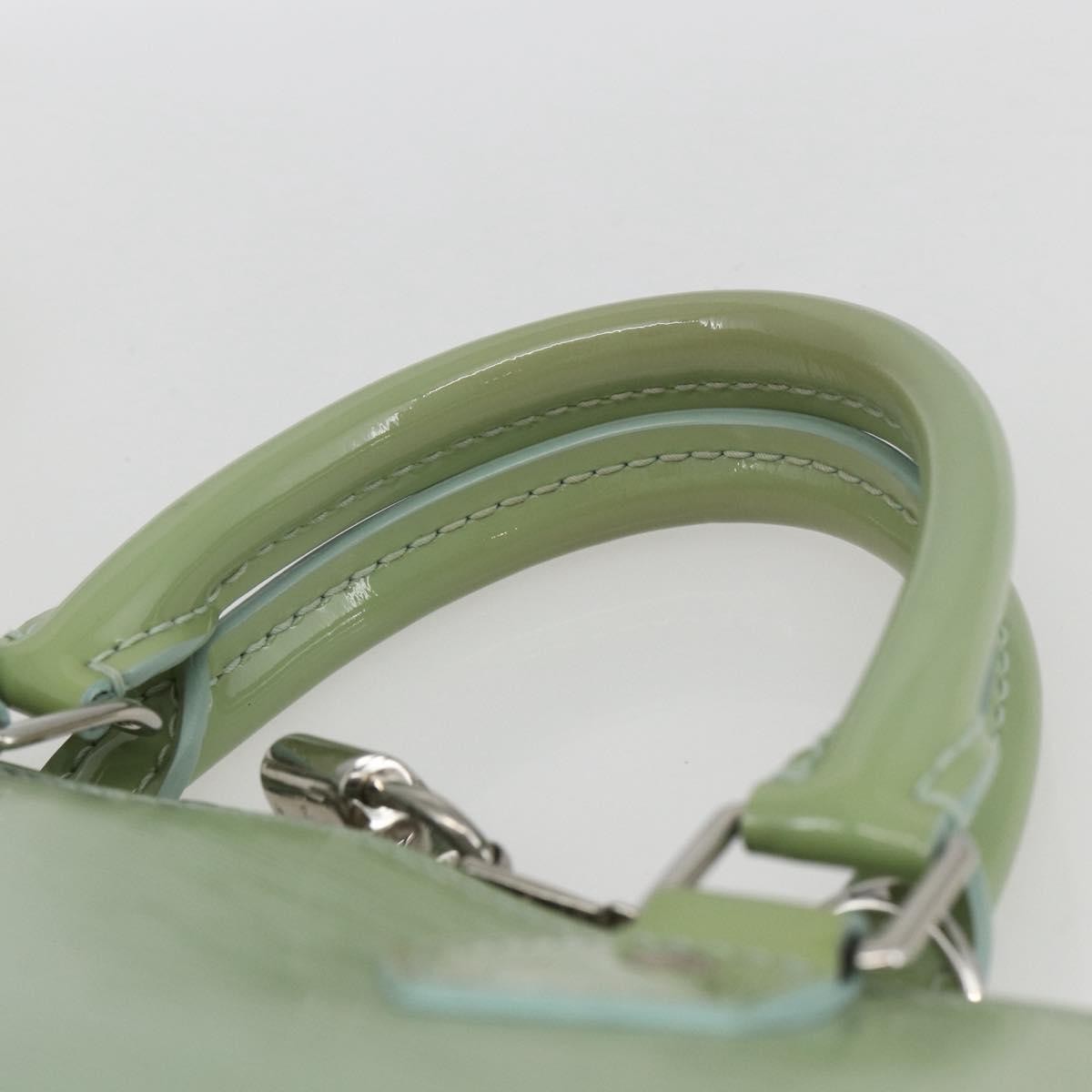 Louis Vuitton Alma Handbag Monogram Vernis, GREEN, PATENT_LEATHER, Handbag