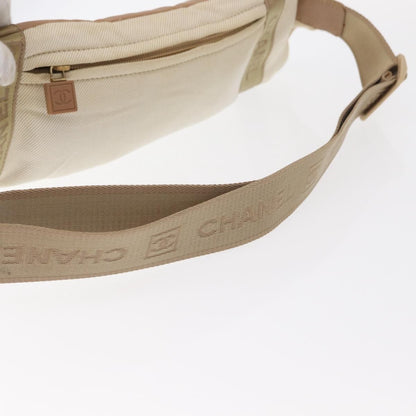 Chanel sports shoulder bag Coco mark, BEIGE, CANVAS, Shoulder bag