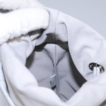 Louis Vuitton Chalk Nano Bag Limited Edition Logo Story Monogram Canvas, GRAY, CANVAS, Handbag