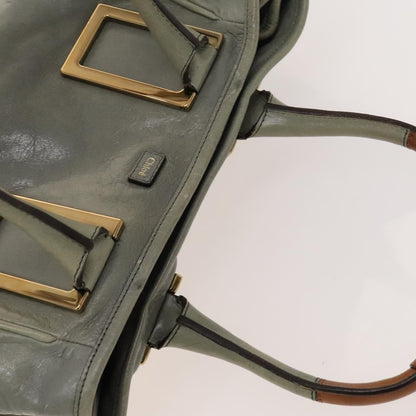 Chloe Ethel Handbag Leather, GRAY, LEATHER, Handbag