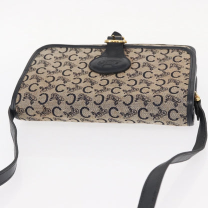 Celine C Sulky Shoulder bag Canvas, NAVY, CANVAS, Shoulder bag
