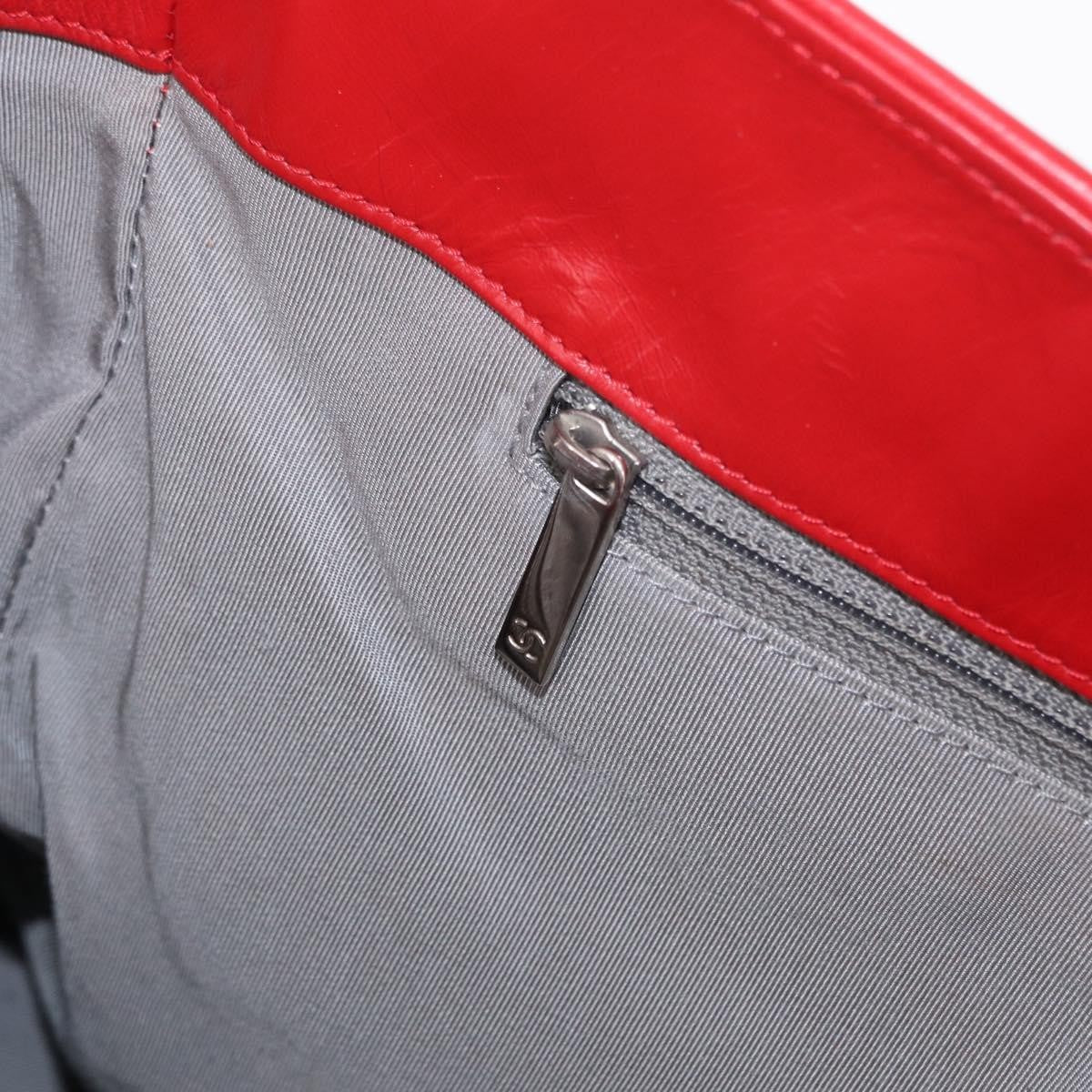 Chanel Cerf Executive Tote Leather, RED, LEATHER, Tote bag
