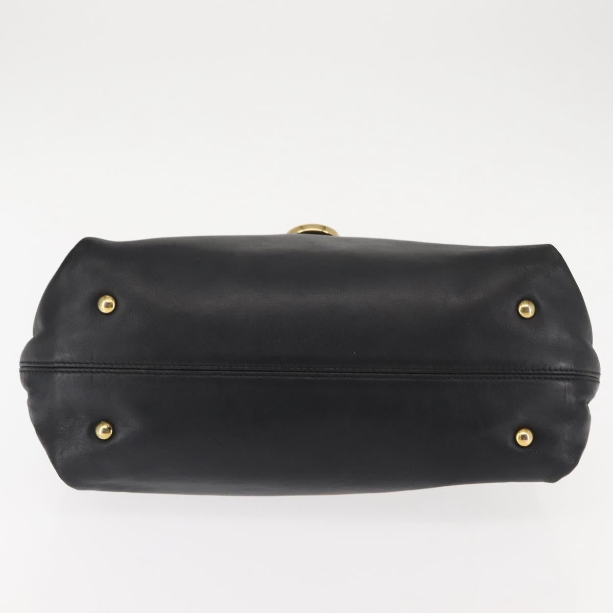 Salvatore Ferragamo Sofia Satchel Leather, BLACK, LEATHER, Handbag