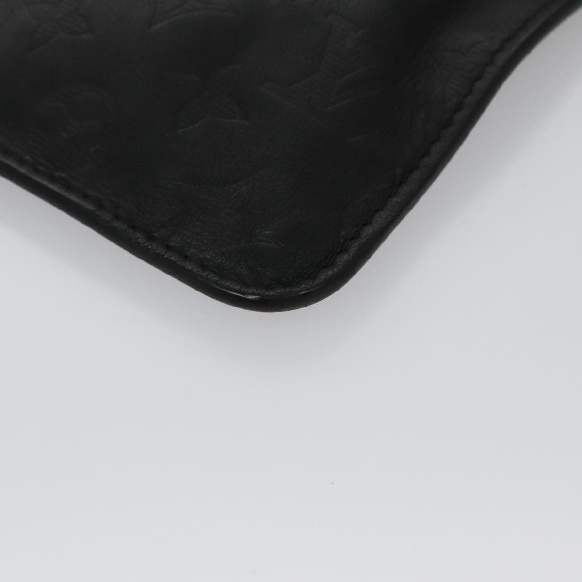 Louis Vuitton Neverfull Pochette Monogram Empreinte Giant, BLACK, LEATHER, Clutche & pouche