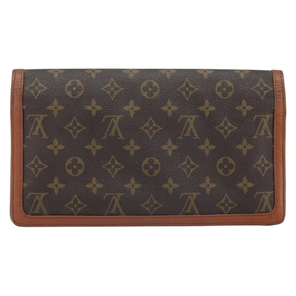 Louis Vuitton Dame Pochette Monogram Canvas, BROWN, CANVAS, Clutche & pouche