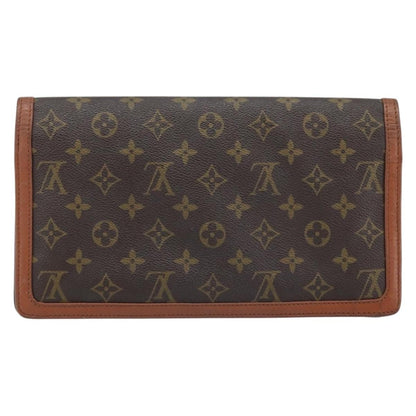 Louis Vuitton Dame Pochette Monogram Canvas, BROWN, CANVAS, Clutche & pouche
