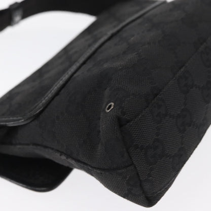 Gucci Vintage Jackie Waist Bag GG Canvas, BLACK, CANVAS, Shoulder bag