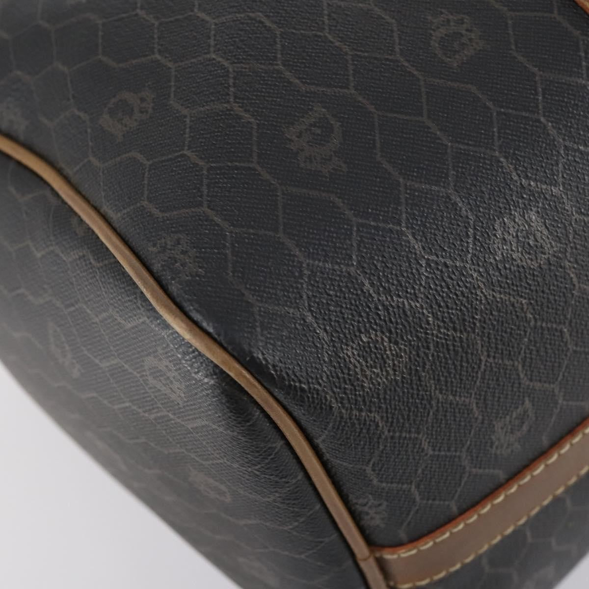 Christian Dior Vintage Honeycomb Boston bag Canvas and Leather, BLACK, CANVAS, Travel bag