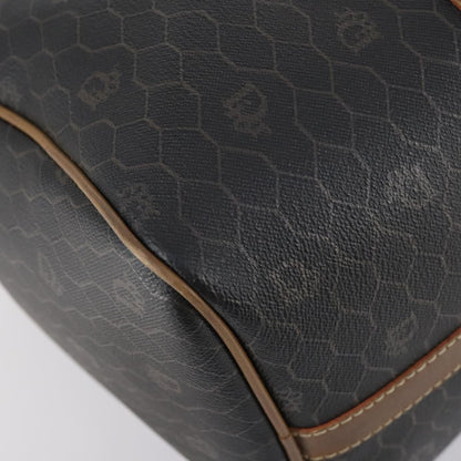 Christian Dior Vintage Honeycomb Boston bag Canvas and Leather, BLACK, CANVAS, Travel bag