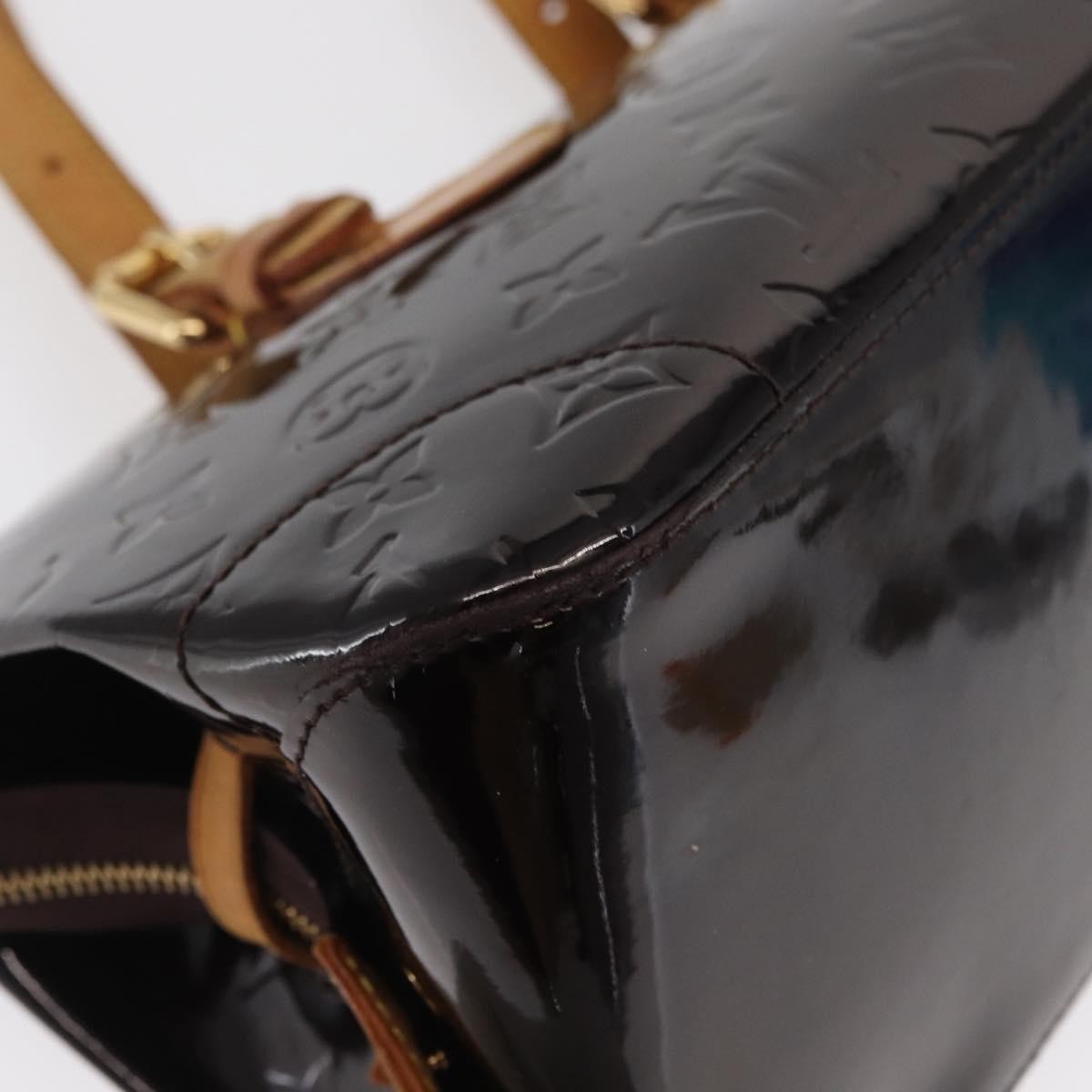 Louis Vuitton Rosewood Avenue Handbag Monogram Vernis, BROWN, PATENT_LEATHER, Shoulder bag