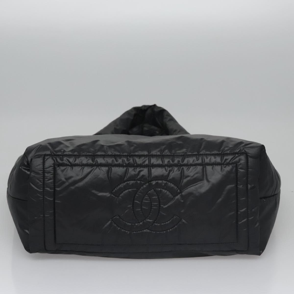 Chanel Coco Cocoon Reversible Tote Quilted Nylon, BLACK, NYLON, Tote bag