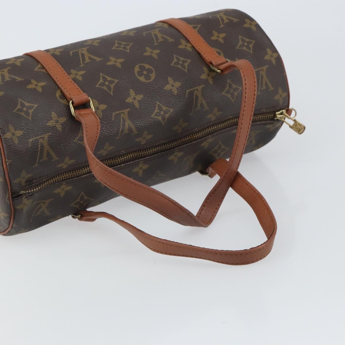 Louis Vuitton Papillon Handbag Monogram Canvas, BROWN, CANVAS, Handbag