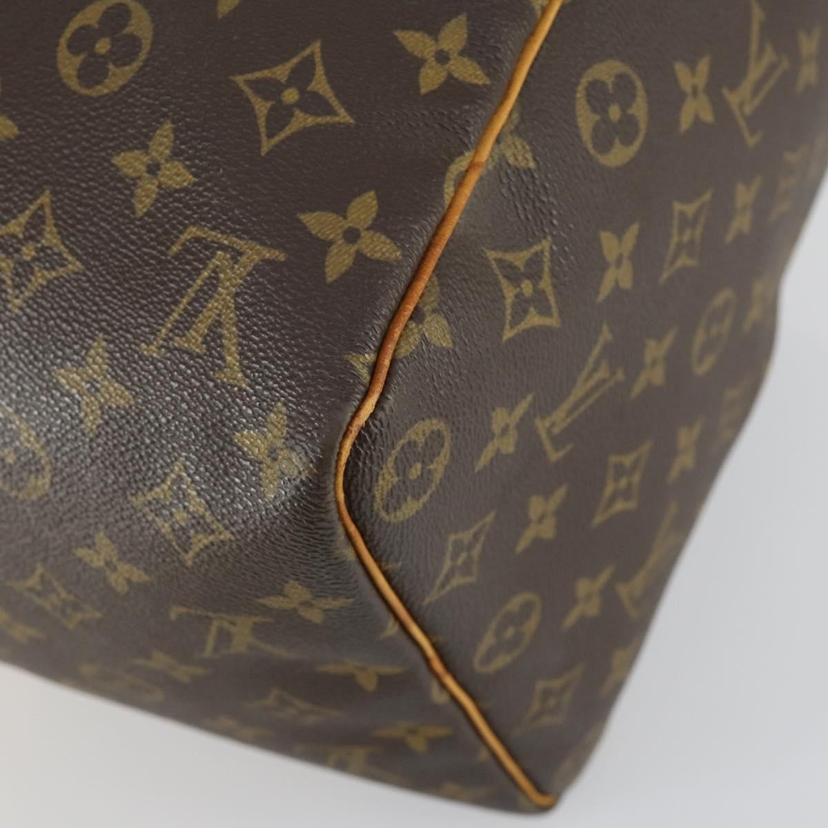 Louis Vuitton Keepall Bag Monogram Canvas, BROWN, CANVAS, Travel bag