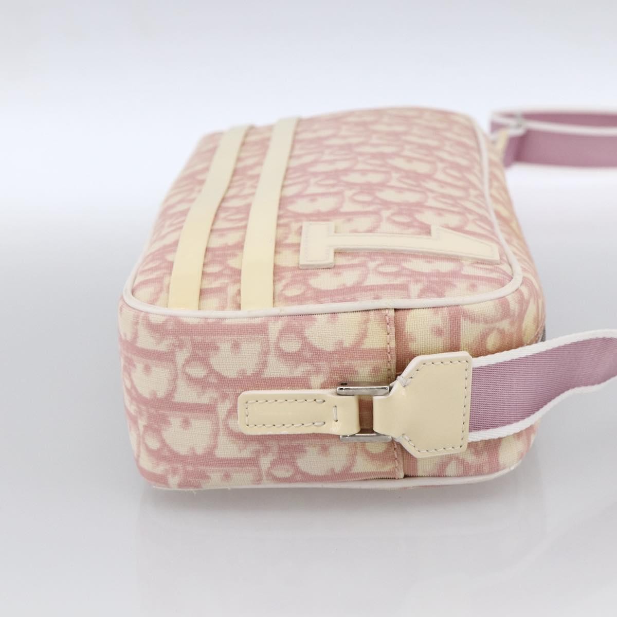Christian Dior Vintage Crossbody Bag Diorissimo Canvas, PINK, CANVAS, Shoulder bag