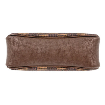Louis Vuitton Trousse Make Up Bag Damier Canvas, Brown, Canvas, Clutch