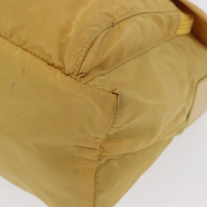Prada Buckle Messenger Bag Tessuto, YELLOW, NYLON, Shoulder bag