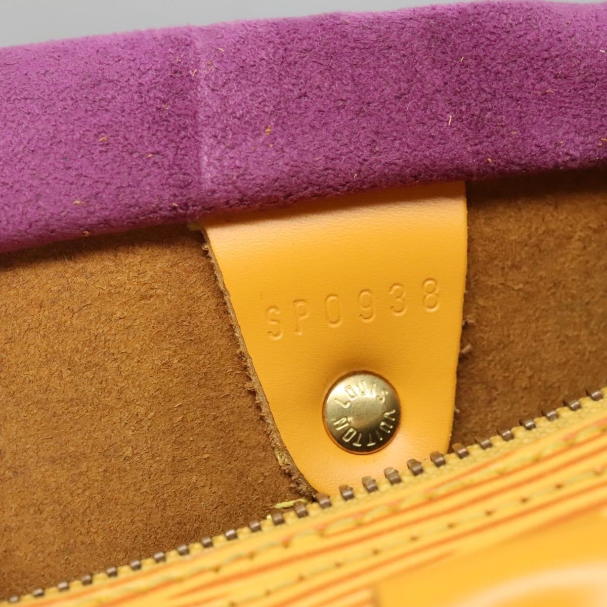 Louis Vuitton Speedy Handbag Epi Leather, YELLOW, LEATHER, Handbag