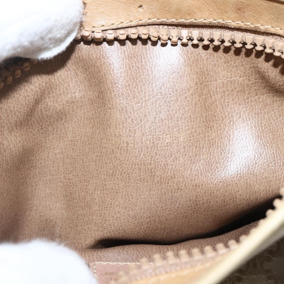 Celine Vintage Macadam Shoulder Bag Canvas, BEIGE, CANVAS, Shoulder bag