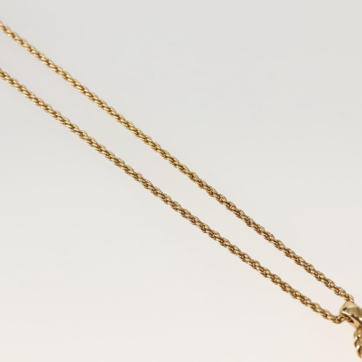 Christian Dior CD Pendant Necklace Metal, GOLD, METAL, Necklace