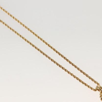 Christian Dior CD Pendant Necklace Metal, GOLD, METAL, Necklace