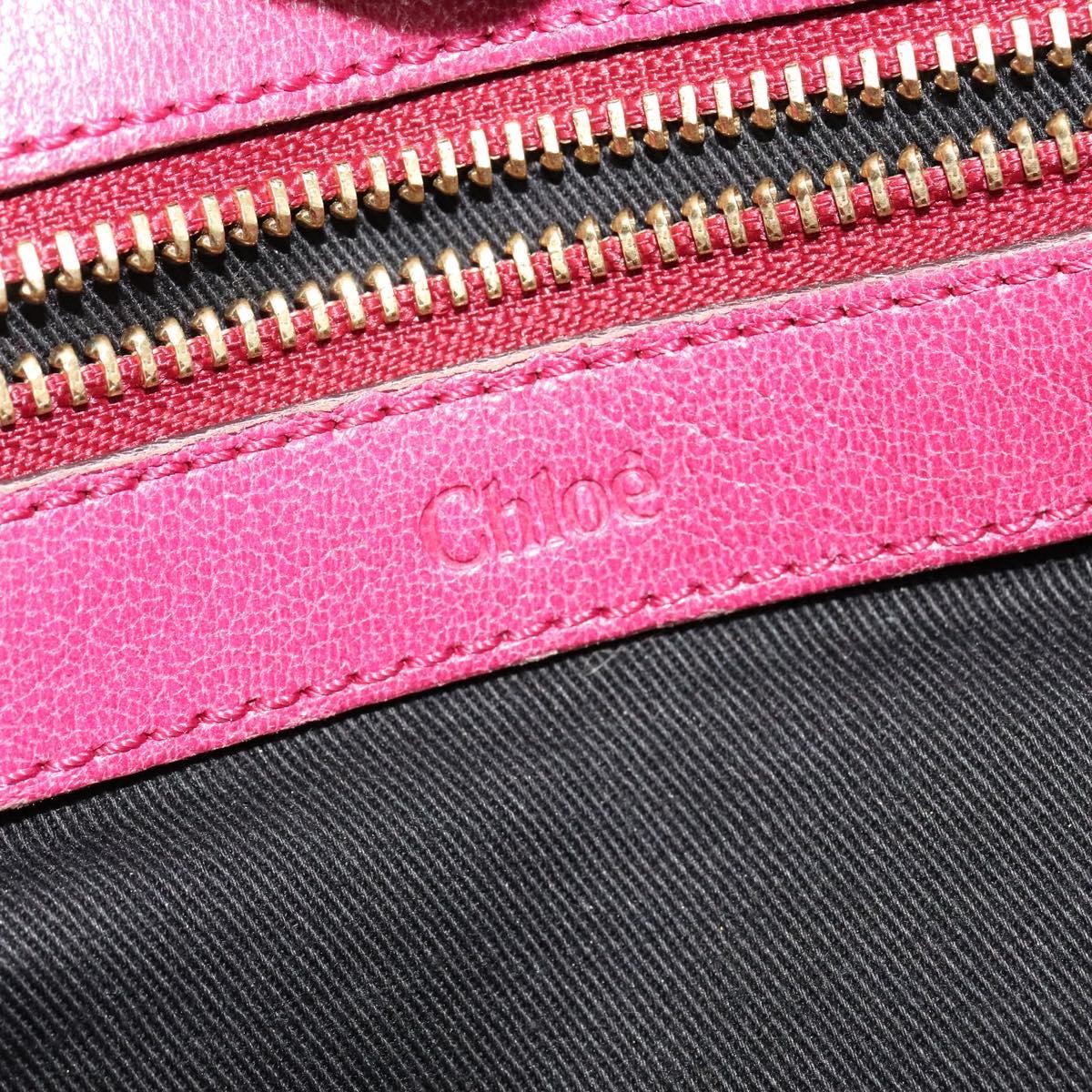 Chloe Ethel Tote Leather, PINK, LEATHER, Tote bag