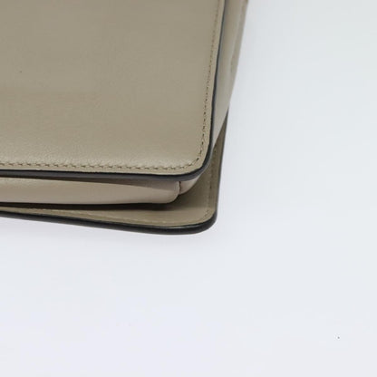 Chloe Faye Shoulder Bag Leather and Suede, GRAY, LEATHER, Shoulder bag