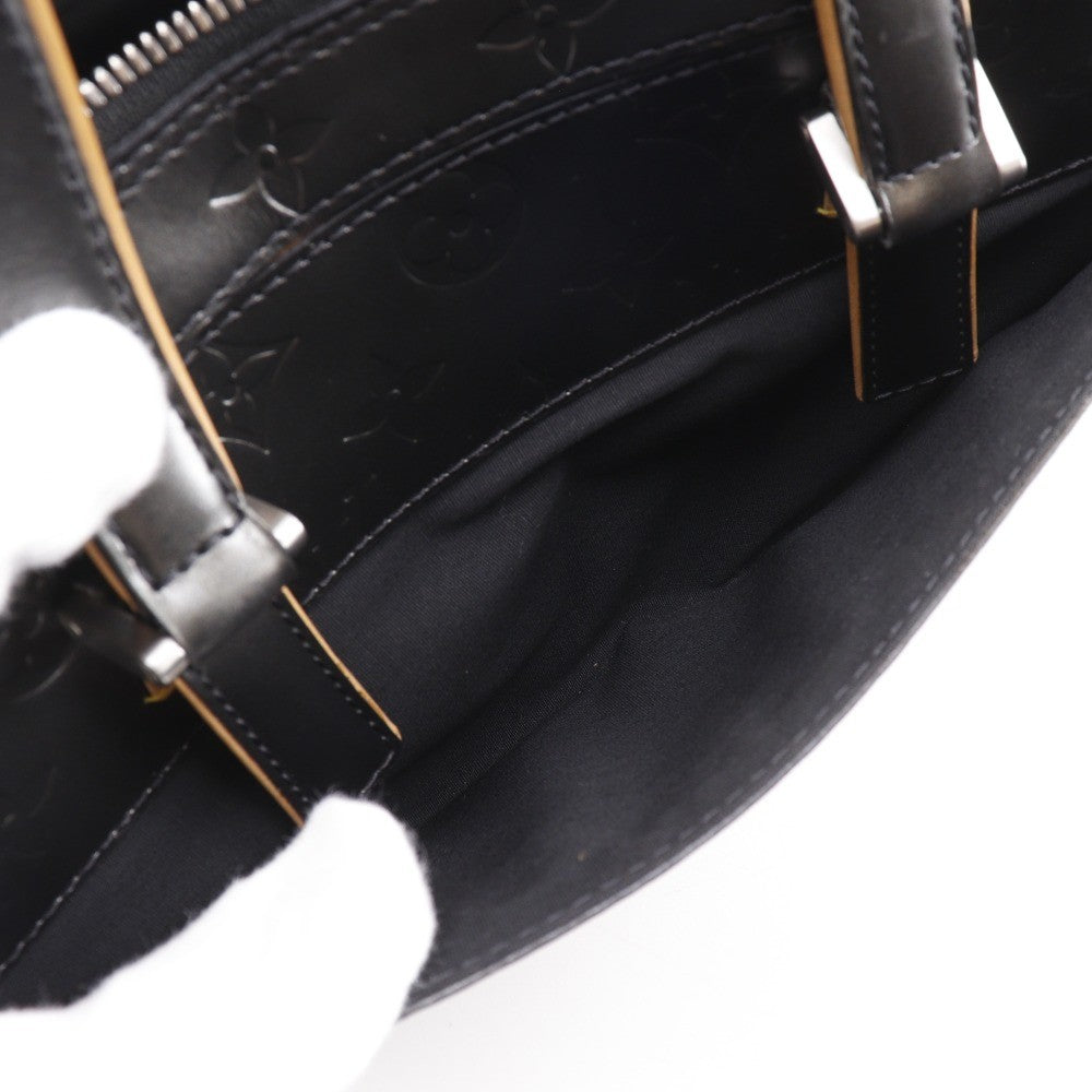 Louis Vuitton Mat Shelton Handbag Monogram Vernis, BLACK, CANVAS, Handbag