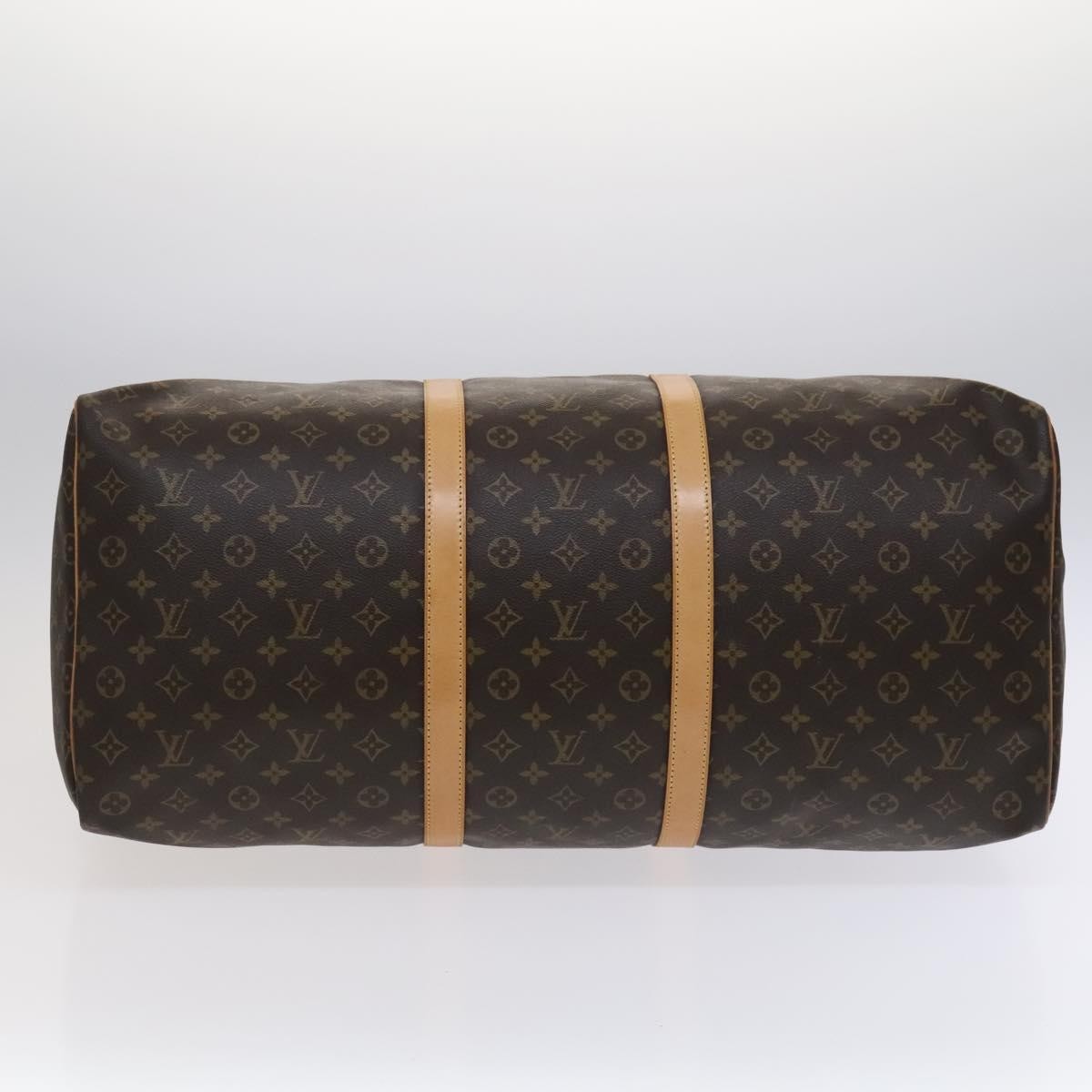 Louis Vuitton Keepall Bag Monogram Canvas, BROWN, CANVAS, Travel bag