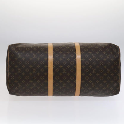 Louis Vuitton Keepall Bag Monogram Canvas, BROWN, CANVAS, Travel bag
