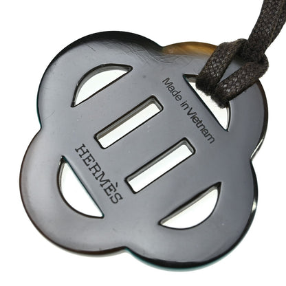 Hermes Isatis Pendant Necklace Buffalo Horn and Lacquer, Multicolour, Horn, Necklace