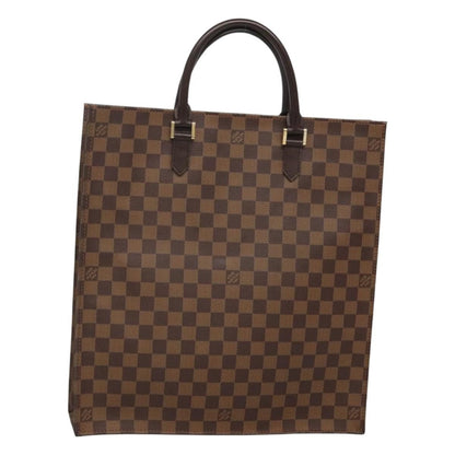 Louis Vuitton Sac Plat Bag Damier, BROWN, CANVAS, Handbag