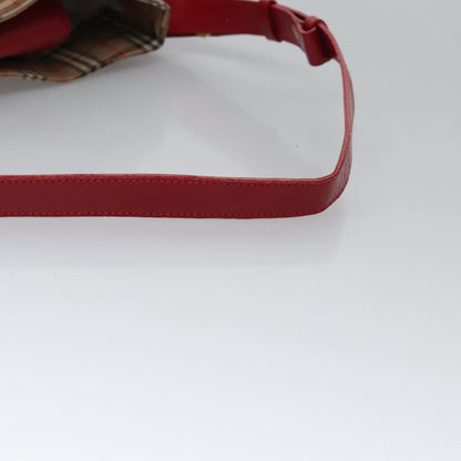 Burberry Shoulder Bag Nova Check Canvas, BEIGE, CANVAS, Shoulder bag