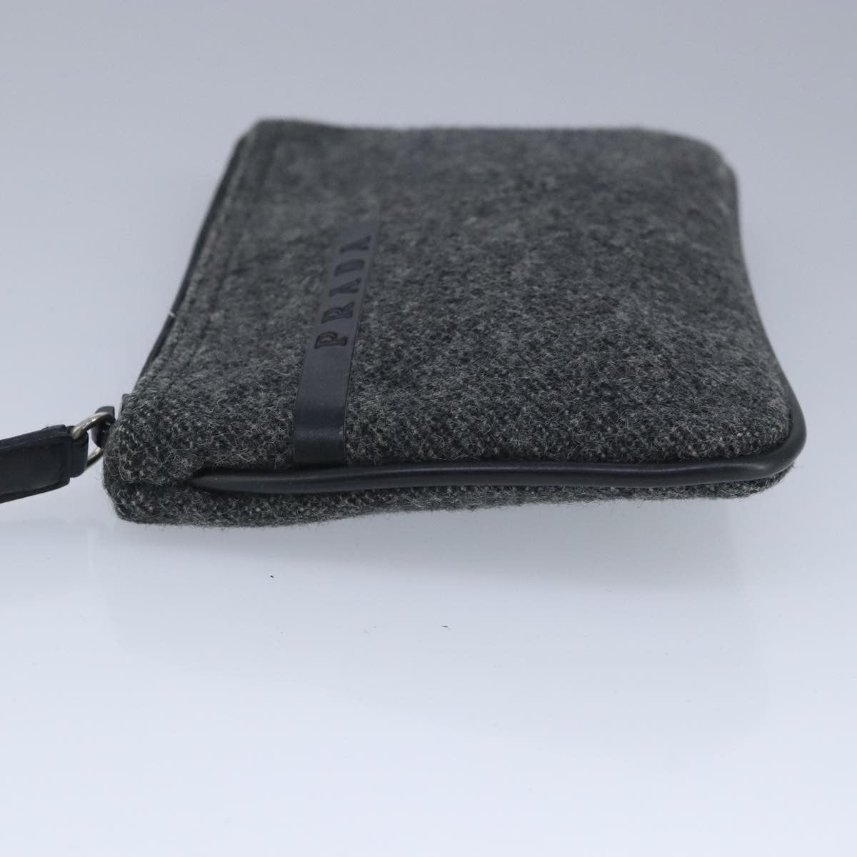 Prada Sport pouch Wool, BLACK, WOOL, Clutche & pouche