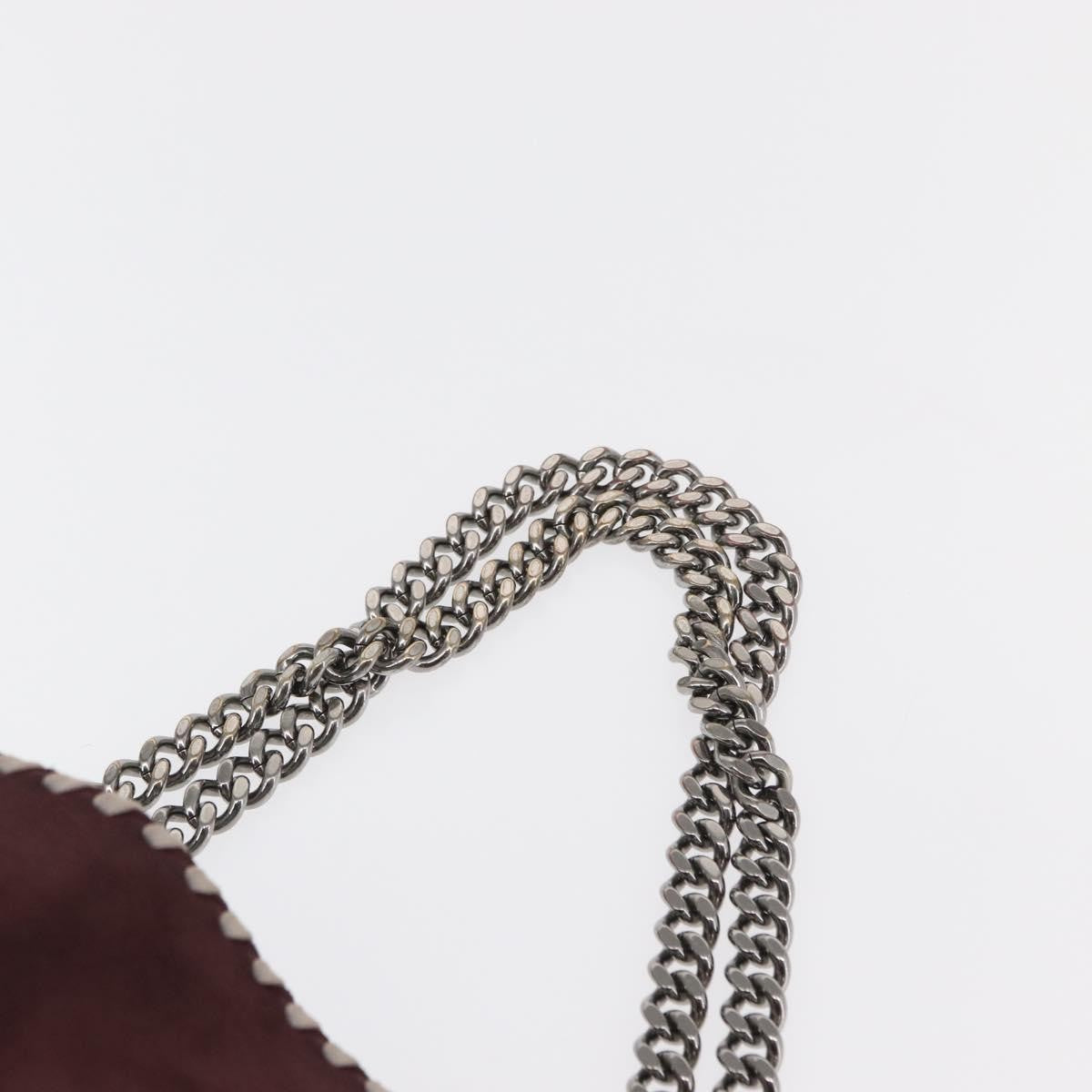 Stella McCartney Falabella Reversible Tote Shaggy Deer, BURGUNDY, POLYESTER, Tote bag