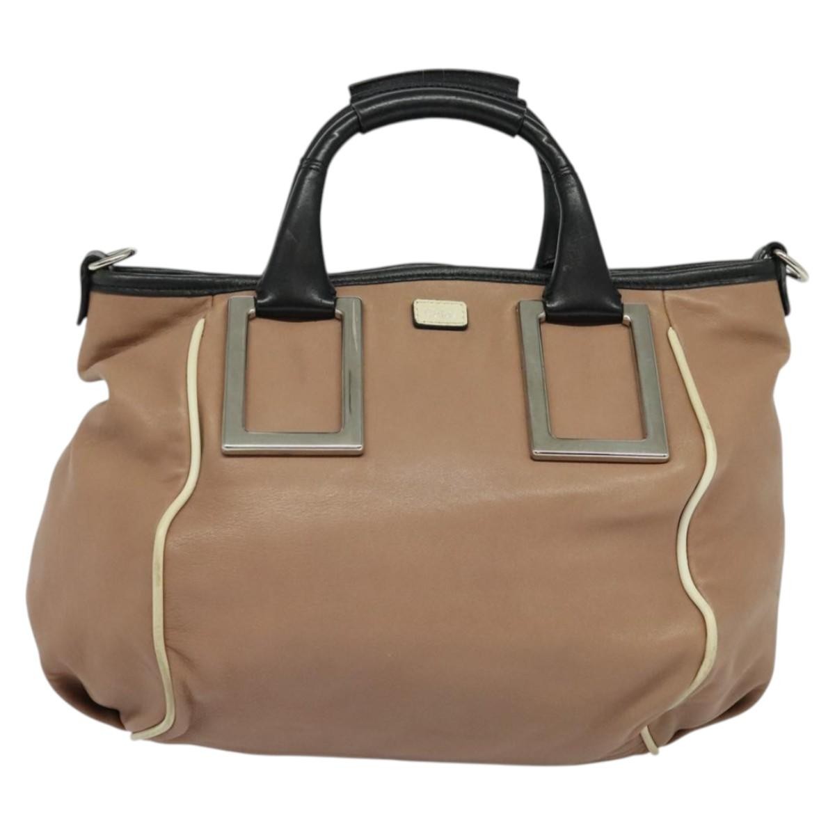 Chloe Ethel Handbag Leather, PINK, LEATHER, Handbag