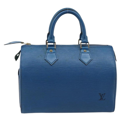 Louis Vuitton Speedy Handbag Epi Leather, BLUE, LEATHER, Handbag