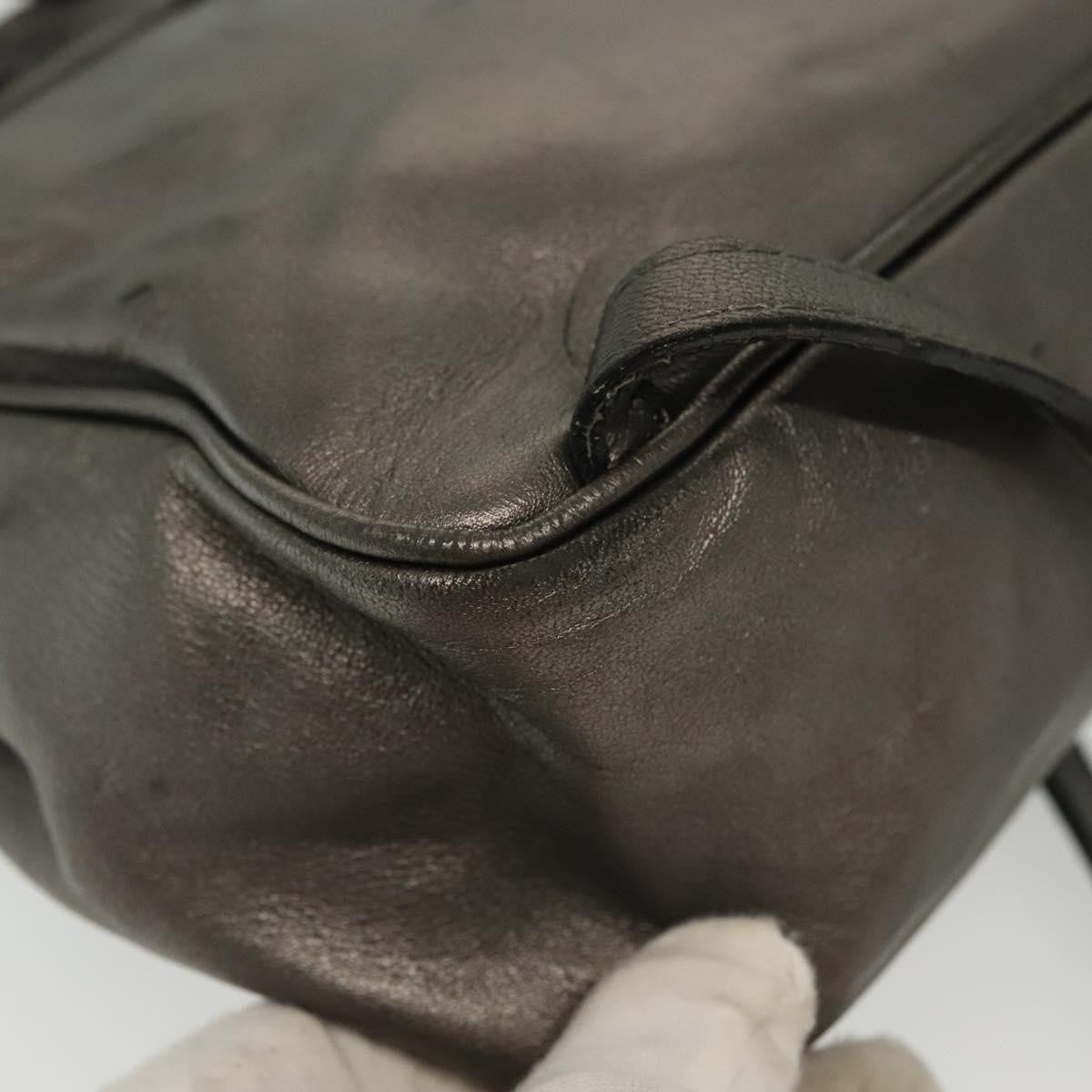 Bottega Veneta Intrecciato Backpack Patent Leather, METALLIC, LEATHER, Backpack