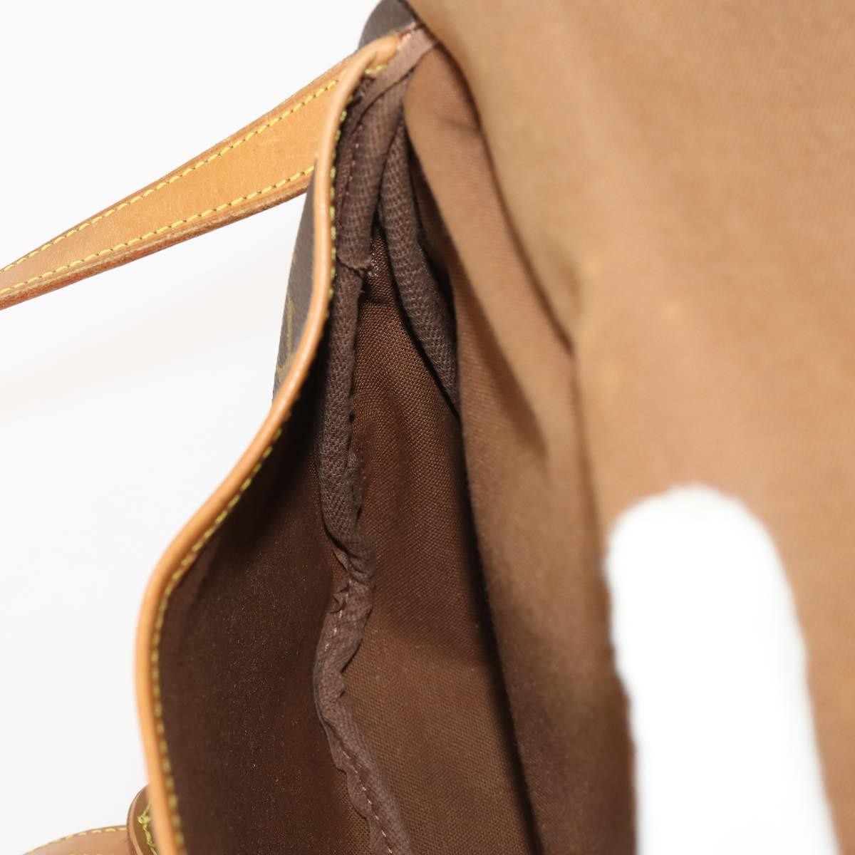 Louis Vuitton Saumur Handbag Monogram Canvas, Brown, Canvas, Shoulder Bag